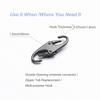Zpsolution Double Small Carabiner Clips - Theft Deterrent - Holding Zipper Closed - Zipper Pull Replacement view 2
