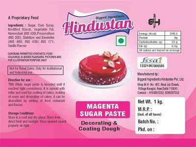 Pink Fondant (Sugar Paste) Pack of 1 kg (Pink)