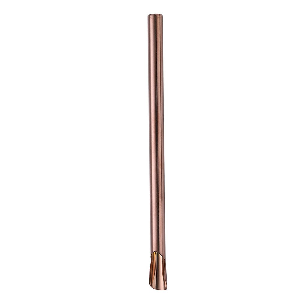 Decdeal Stainless Steel Color Straw Frappuccino Drink Smoothie Straw Rose Gold (Smoothie Tube)