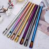 Decdeal Stainless Steel Color Straw Frappuccino Drink Smoothie Straw Rose Gold (Smoothie Tube) view 3