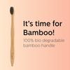Sangsara by Dr. Odin Bamboo Toothbrush 100% Biodegradable Natural, Eco-Friendly, Compostable, Vegan & Reusable Bamboo Toothbrush (Black, Pack of 4) view 2