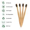 Sangsara by Dr. Odin Bamboo Toothbrush 100% Biodegradable Natural, Eco-Friendly, Compostable, Vegan & Reusable Bamboo Toothbrush (Black, Pack of 4) view 4
