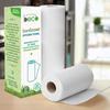 Beco Reusable Kitchen Towel Roll (20 Sheets) Natural & Organic Cleaning Bamboo Cloth  Ecofriendly and Biodegradable and Solimo 2 Ply Kitchen Tissue/Towel Paper Roll - 2 Rolls (60 Pulls Per Roll) view 4