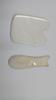 ACS Acupressure Jade Stone Gua Sha Set Of 2  Beautiful White Gua-Sha Stone Board|Natural Scraping Massage,Facial Massager Tool With Smooth Edge|Perfect For Face Back And Body|Best Gift For Women view 1