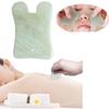 ACS Acupressure Jade Stone Gua Sha Set Of 2  Beautiful White Gua-Sha Stone Board|Natural Scraping Massage,Facial Massager Tool With Smooth Edge|Perfect For Face Back And Body|Best Gift For Women view 2