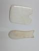 ACS Acupressure Jade Stone Gua Sha Set Of 2  Beautiful White Gua-Sha Stone Board|Natural Scraping Massage,Facial Massager Tool With Smooth Edge|Perfect For Face Back And Body|Best Gift For Women view 3
