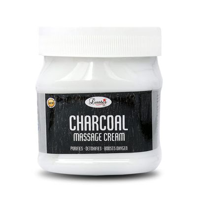 Luster Charcoal Massage Cream | Helps Purifies, Detoxifies & Boost Oxygen | Face & Body Massage Cream | For Women & Men | All Skin Types | Paraben & Sulfate Free - 500 ml