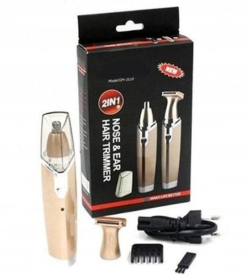 JGJ Rechargeable 2 in 1 Trimmer For Nose, Ear And Hair For Men And Women(Multicolor) (3110)