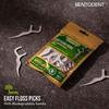 Bentodent Toothpaste - Premium Mint and Cardamom Paste for Adults, Biodegradable and Cruelty-Free, Cleans Plaque, Includes 2 Bio Black Soft Toothbrush, 2 Bamboo Tongue Cleaner, 2 Floss Picks (Qty 30) view 4