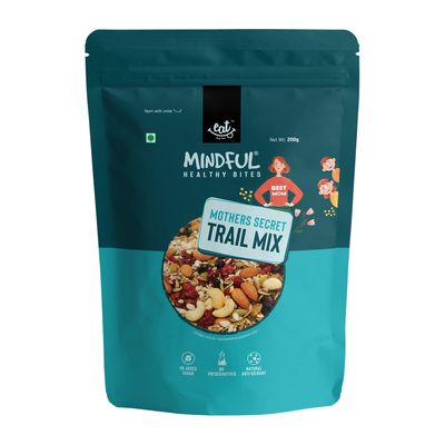 Eat Anytime Mindful Mothers Secret Trail Mix | No Added Sugar, No Preservatives | Antioxidant, Gluten Free | Healthy Dry Fruits Snack  200g