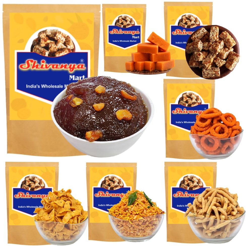 Diwali Special Sweets Combo | Sankranti Special Sweets Combo | Lohri Special Sweets Combo | Bhogali Bihu | Magha Saaji | Makar Sankranti | Uttarayana | Sakraat | Sankranti - 7 Pack Indian Sweets