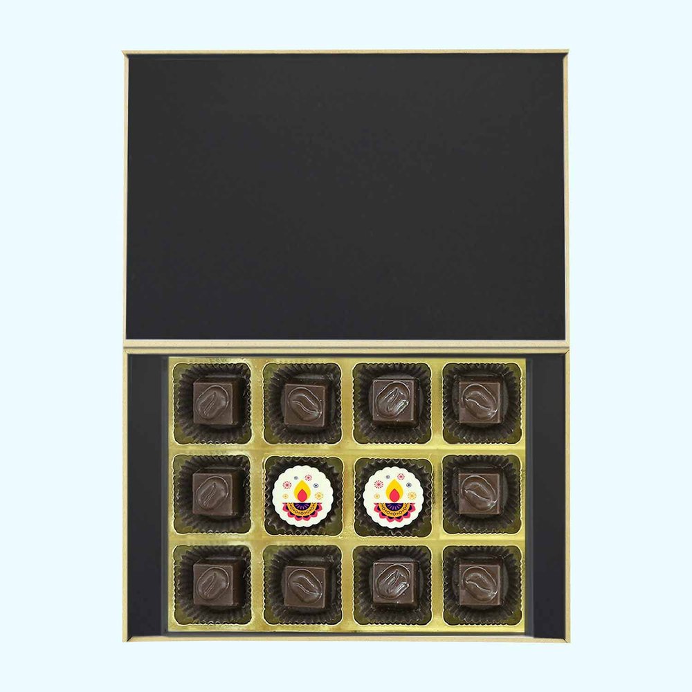 Innovative Diwali gift personalised chocolates box 12 Pcs