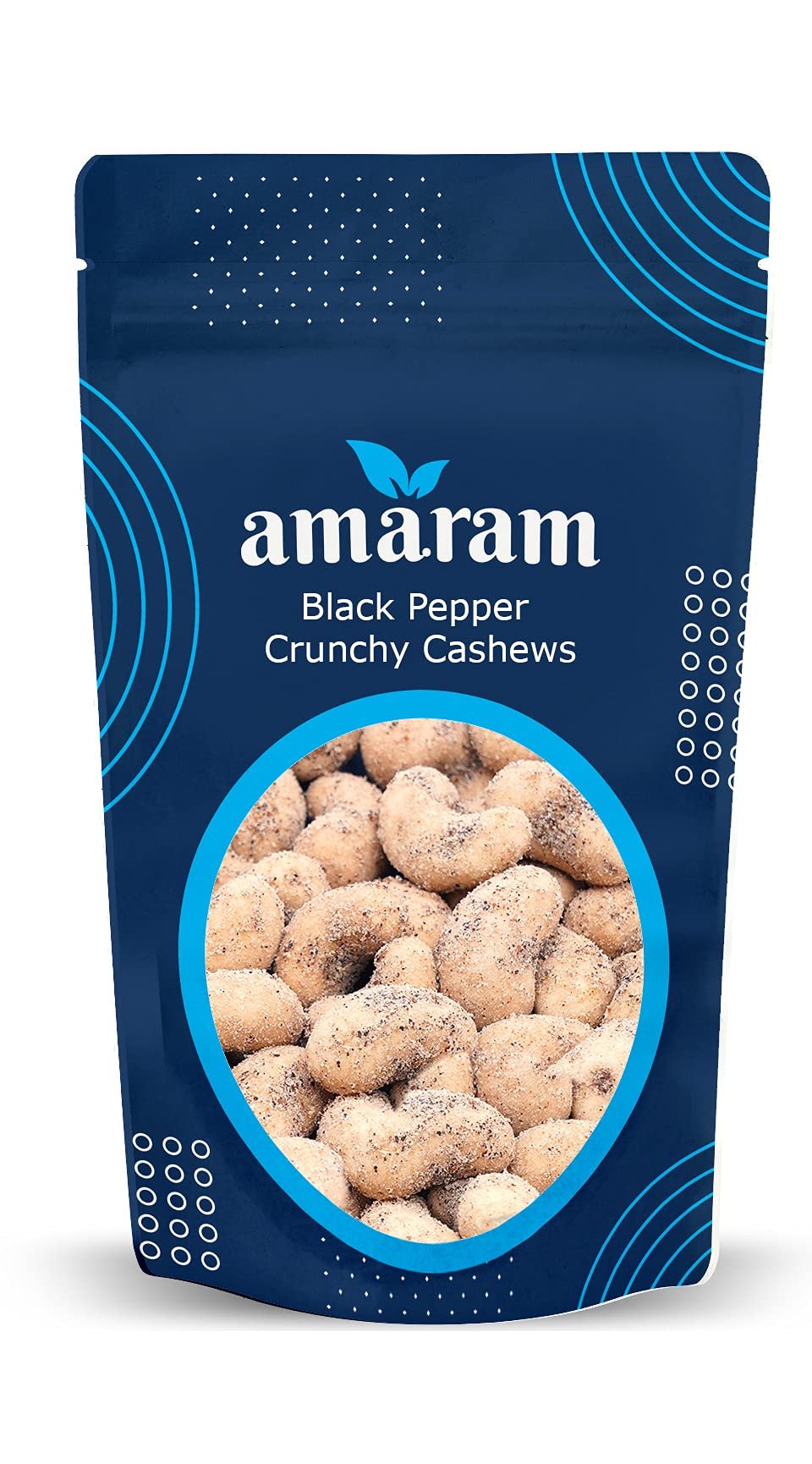 Amaram by Ghasitaram Black Pepper Crunchy Coated Cashews 200 GMS|Dryfruit Gift Hamper|Dry Fruit Combo Pack Offer|Dry Fruit Gift Pack|Dry Fruit Box|Diwali Dry Fruit Gift Box|Mix Nut|