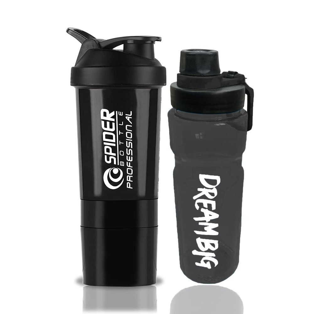 2024 New Combo Super Gym Shaker with Sipper Bottle | Gym Shaker|Sipper Bottle | Protein Shaker Bottle | Shaker Bottle |Leak Proof Shaker Bottle |Gym Bottle |Workout Bottle Pack of 2