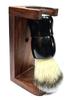 Foreign Holics Soft Bristle Professional Barber Shaving Brush with Hard Marble Handle for Men Smooth Shave (Black Color) view 1