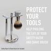 Bevel Safety Razor & Shaving Brush Display Stand with Non Slip Base, Dual Shave Stand Designed to Prevent Water Damage, Improve Hygiene and Protect Shaving Kit view 2
