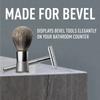 Bevel Safety Razor & Shaving Brush Display Stand with Non Slip Base, Dual Shave Stand Designed to Prevent Water Damage, Improve Hygiene and Protect Shaving Kit view 3