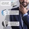 Double Lubrication Strip 3 Layered Barber Blade, Manual Shaver Blade, 16Pcs Elastic Sensor Convenient for Men Salon Shop Professional Home view 3