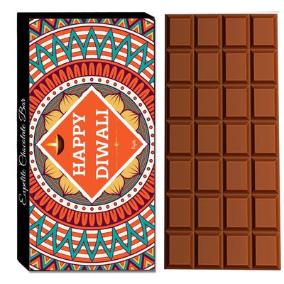 Expelite Diwali Celebration Special Pack Premium Selections Assorted Almond & Cranberry Flavour Chocolate Bar for Friends & Family (100 gm)