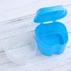 HEALLILY 1PC Denture Case Denture Box Container Cleaning False Teeth Storage Box with Strainer for Travel Retainer Cleaning (Sky- blue) view 4