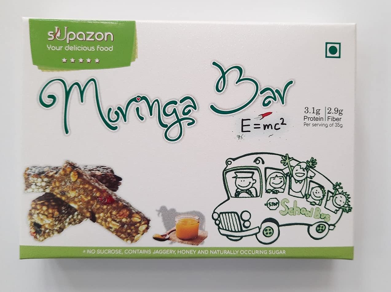 sUpazon Moringa Energy Bar, 4 Box