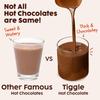 Tiggle Dark Hot Chocolate Powder Mix - 10 Cups Pack | Farm Fresh From Tamil Nadu | Thick & Chocolatey Drink | Enjoy Hot or Cold | Vegan & Gluten-Free | No Preservatives | Ready in 2 minutes view 4