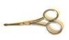 NOSE HAIR TRIMMER SCISSORS CURVED 3.5" - ROUND TIP FOR EAR, EYEBROW, BEARD & MUSTACHE TRIMMING view 1