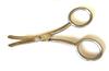 NOSE HAIR TRIMMER SCISSORS CURVED 3.5" - ROUND TIP FOR EAR, EYEBROW, BEARD & MUSTACHE TRIMMING view 2
