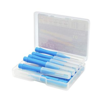 ARTIBETTER 10pcs Interdental Brush Tooth Flossing Head Teeth Brushes for Men Adults Lady (Blue)