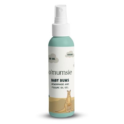 O'mumsie- Hemorrhoid & Fissure Oil Gel with Karanja Oil & Coconut Oil | Soothes Itching, Swelling & Pain During Childhood Fissures Or Pregnancy Flareup |Safe for All Ages|Organic Alternative| 50 Ml