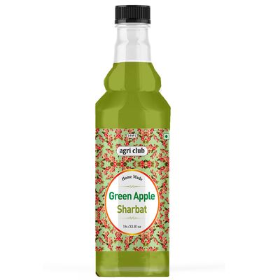 Agri Club Green Apple Sharbat 1Ltr