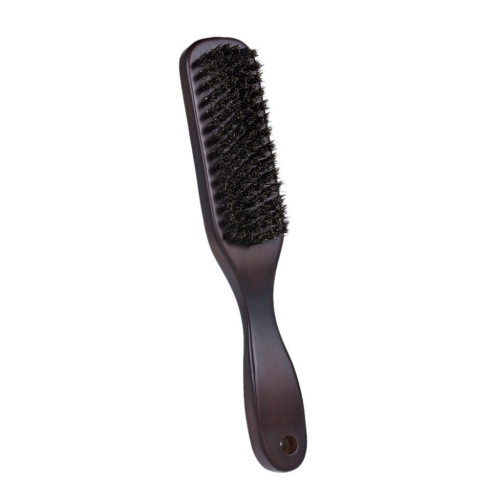 Male's Facial Beard Brush Wooden Mustache Comb Men Brush Multifunctional Facial Hair Brush-POOWE