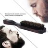 Male's Facial Beard Brush Wooden Mustache Comb Men Brush Multifunctional Facial Hair Brush-POOWE view 2