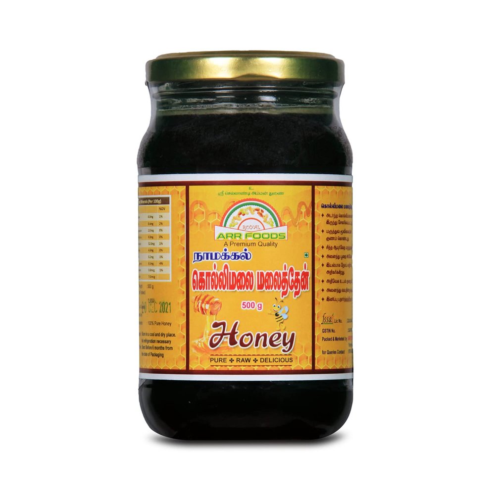 ARR Foods Namakkal Kollimalai Honey 500g | Pure and Natural Kollimalai Honey