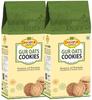 Dhampure Speciality Jaggery Gur Oats Cookies Biscuit, 400G (2 X 200G) | Gur Gud Bakery Cookies Biscuit, Healthy Snacks view 1