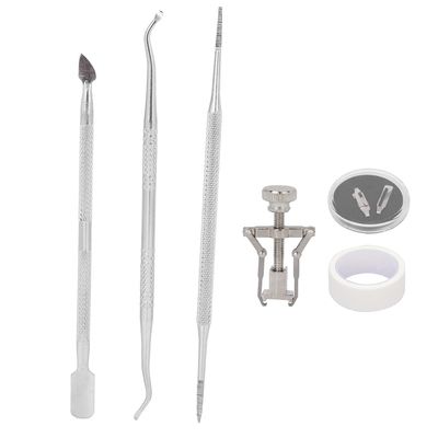 Ingrown Toenail Tools, Paronychia Correction Tool Remove Dirt Stainless Steel for Foot Care