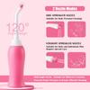 HANNEA 450ml Portable Retractable Travel Bidet for Toilet Handheld Postpartum Perineal Cleansing Childbirth Cleaner with Bag/2 Nozzles- for Outdoor, Camping, Personal Hygiene (Pink) view 3