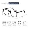 YOURSPEX Computer Glasses for Men/Women - Black Square Acetate Frame - Blue Light Blocking Lenses - Zero Power Computer Spex - Anti-Glare Coating view 4