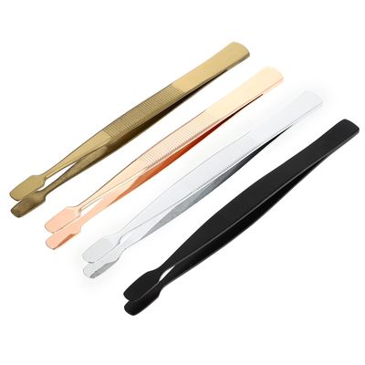 HEALLILY 4Pcs Stainless Steel Stamp Tweezer Practical Cash Tweezer Anti- static Stamp Clip