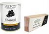 VELTOS PROFESSIONAL Charcoal Hydro Lipodoluble Wax 800ML With Pack Of Veltos Professional Non-Woven Waxing Strips view 1