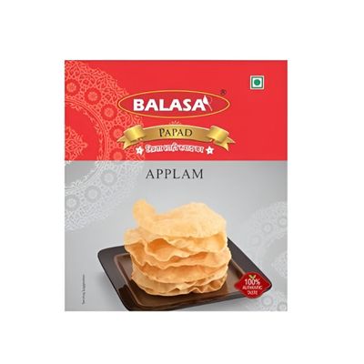 Balasa Appalam Papad | Appalam Inches Papad | Gujarati Snacks | Snack Items for Eating | Ready for Frying | Indian Snacks | Pappadam | Fresh & Homemade180 gm