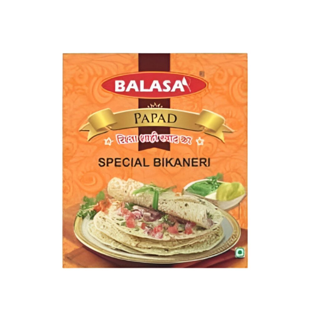 Balasa Moong Dal Papad 400g | Moong Dal Papad Handmade | Ready to Fry | Gujarati Snacks | Snack Items for Eating | Pappadam | Fresh & Homemade (400gm)