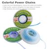 Colourful Dental Orthodontic Elastic Rubber Band Power Chain for Braces Short Long Continuous Sizes Orthodontic Treatment 1 pc (Long, Blue 1#) view 3