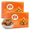 Chokhi Dhani Panjiri Ladoo (400g x 2 Pack) | Traditional Indian Sweet | Nutrient-Rich Whole Wheat & Dry Fruits Laddu | Ready to Eat Festive Dessert view 1