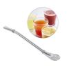 Yerba Mate Drinking Straw, Stainless Steel Yerba Mate Tea Gourd Bombilla Straws, for Yerba Mate Bombillas Straw, Silver view 1