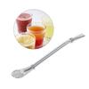 Yerba Mate Drinking Straw, Stainless Steel Yerba Mate Tea Gourd Bombilla Straws, for Yerba Mate Bombillas Straw, Silver view 2