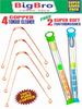 BigBro Copper Tongue Cleaner Scrapper Jibi 4pc and Extra Soft Toothbrush with Cover 2pc for Men and Women (Super Saver Pack of 6) view 2