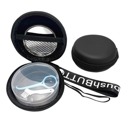 Gxamz Orthodontic Retainer Organizer Bag Aligner Case Travel Pack Mouth Guard Box (Black Regular)