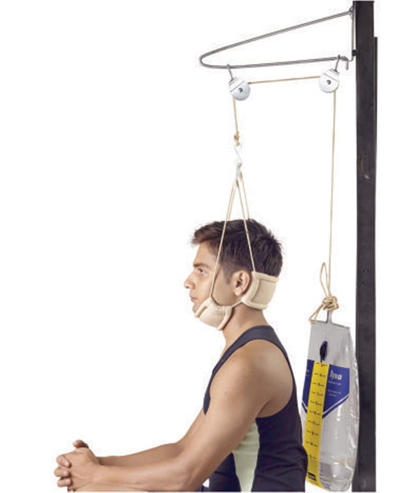 Dyna Foam Home Cervical Traction With Water Bag | Universal Size | For Cervical Spondylosis,Disc Herniation, Strains & Sprains