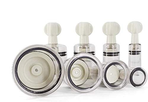 ACi 6 Pcs Anti Cellulite Vacuum Cup Vacuum Rotary Cupping Rotating Cupping Set Magnet Massage Hand-Type Magnetic Therapy Cupping Device - Remove Toxins, Increase Circulation Massager